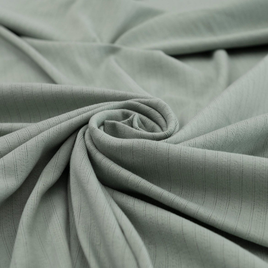 Pointelle Cotton Knit - Soft Sage