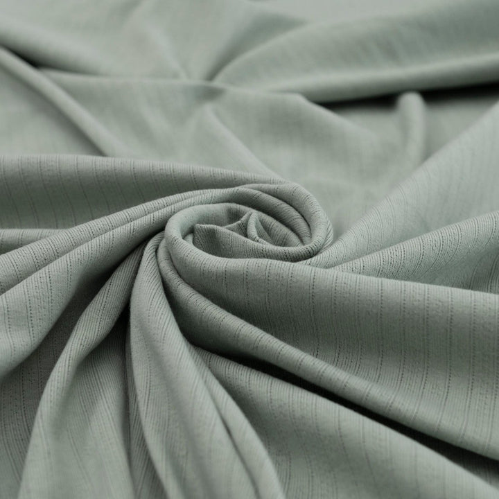 Pointelle Cotton Knit - Soft Sage