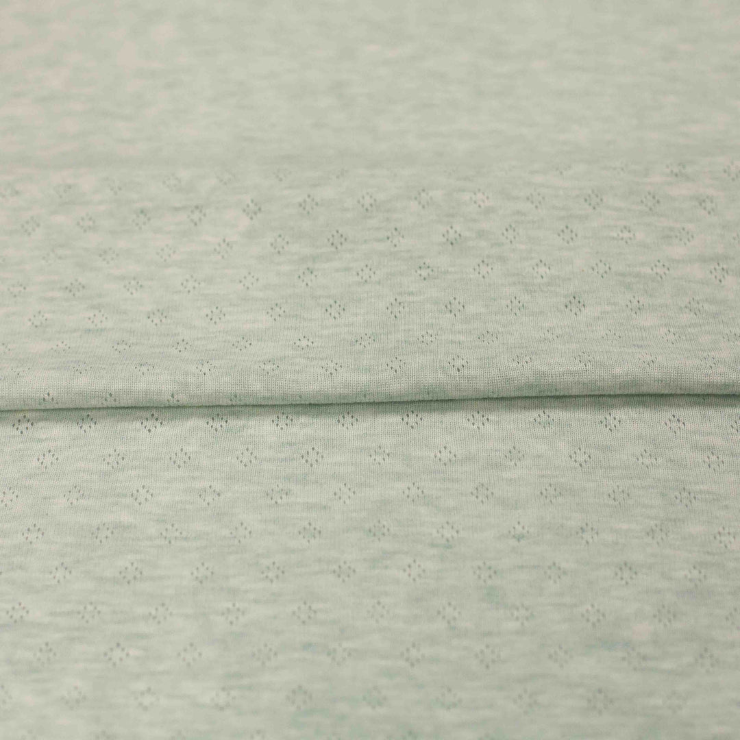 Pointelle - Heathered Sage (Tiny Diamond Pattern)