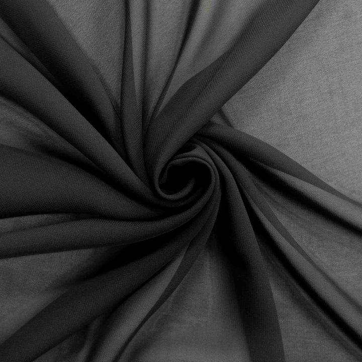 Polyester Chiffon - Black