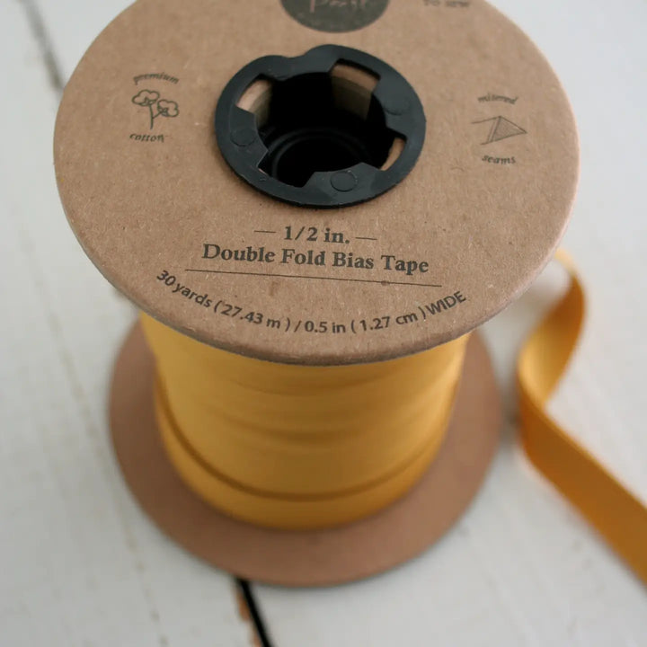 Printed Double Fold Bias Tape 1/2" - Rainbow Stripe
