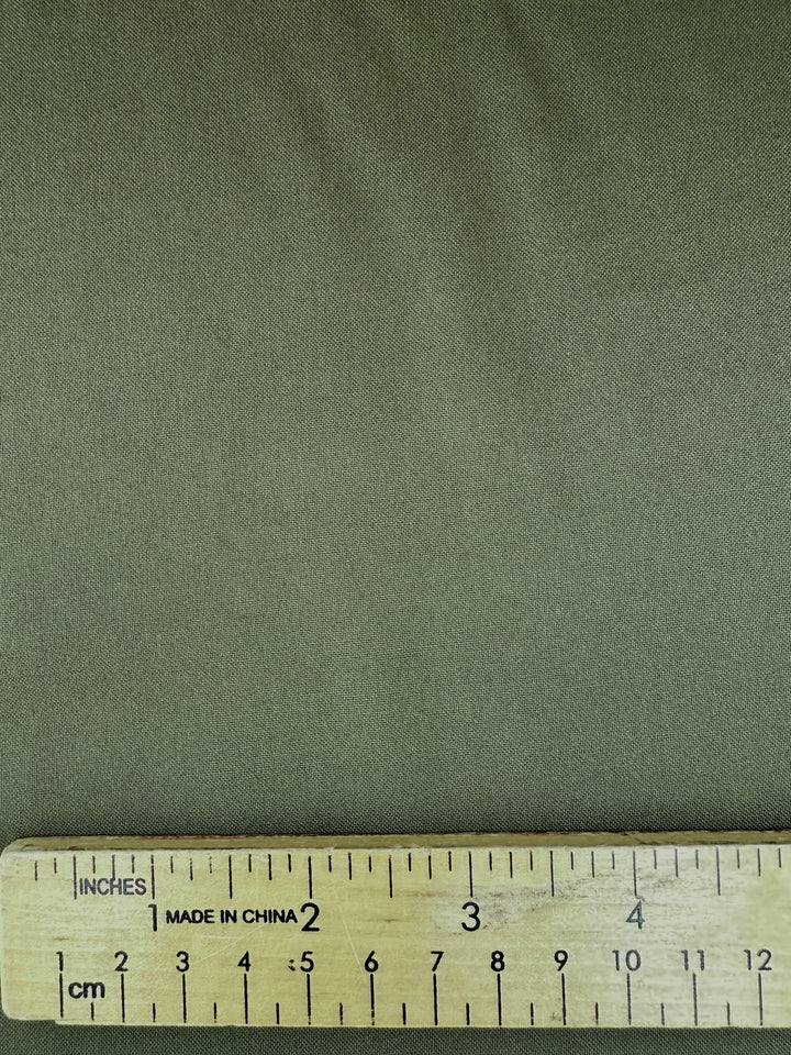 Rayon Challis Solids - Olive
