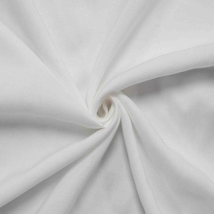 Rayon Challis Solids - Ivory
