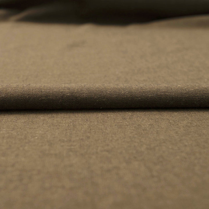 Close-up image of Linen/Rayon Yarn Dye fabric in fern green showing yarn-dyed texture and subtle color variations.