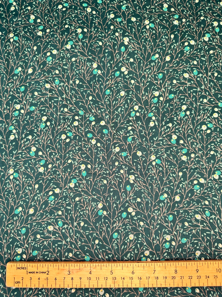 Rayon Challis - Winterberry Pine