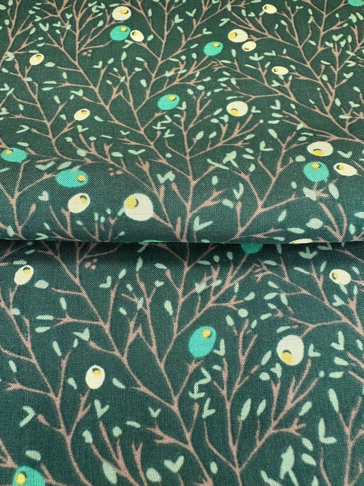 Rayon Challis - Winterberry Pine