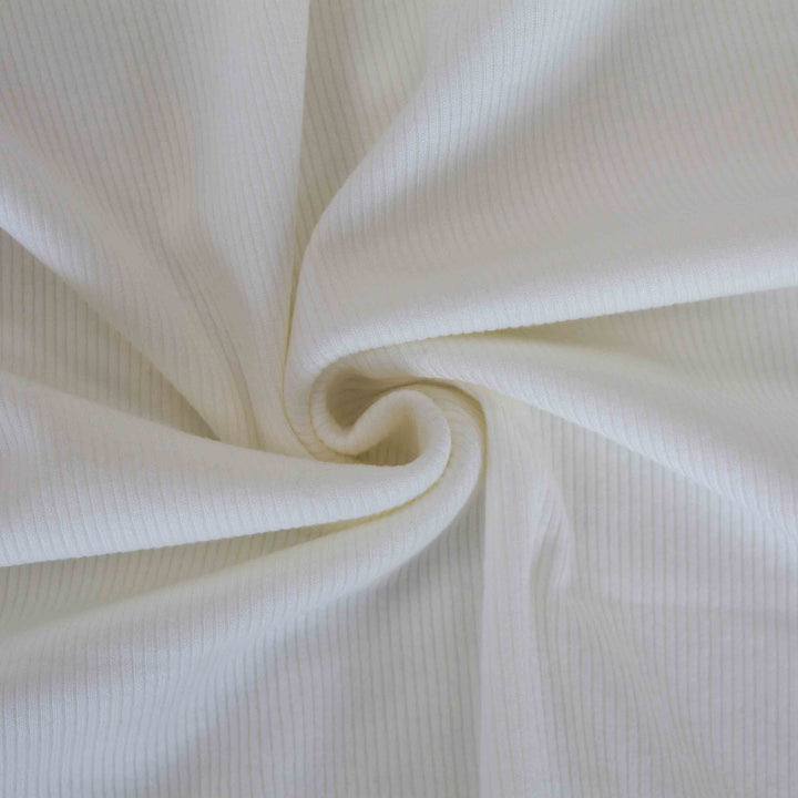Rib Knit - Cotton Modal - Ivory Luxe