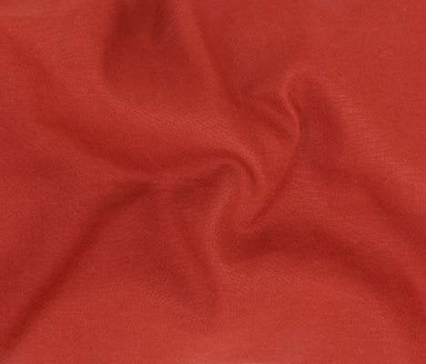 Roma Stretch Linen Fabric in Henna – warm earthy tone, breathable linen blend with horizontal stretch for sewing skirts, dresses, tops, and jackets.

