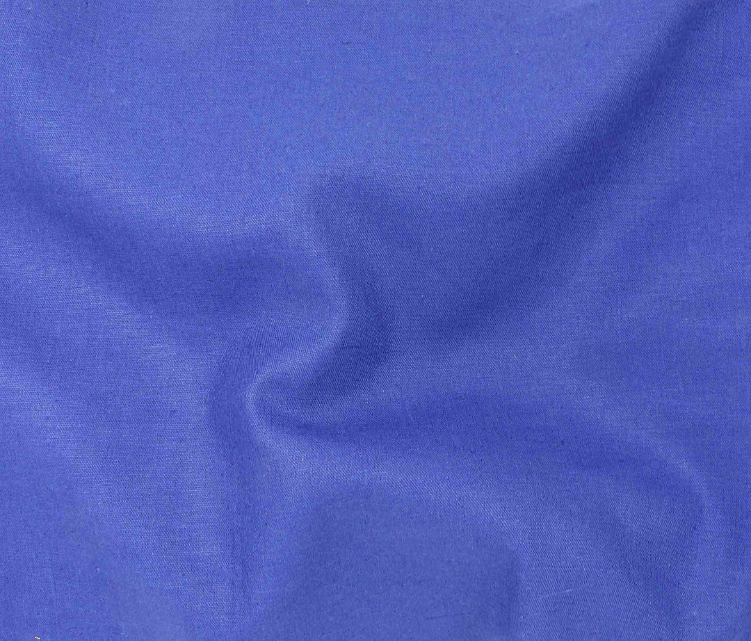 Roma Stretch Linen fabric in rich ink blue color, medium-weight linen-rayon-spandex blend with horizontal stretch for sewing dresses, skirts, and jackets.

