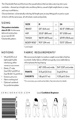 Pattern - Sew Liberated - Chanterelle Pants and Shorts