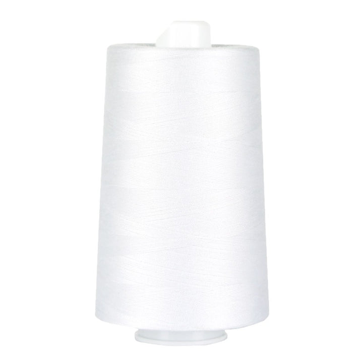 Superior Threads Omni serger thread assortment display with 24 colors and 6000-yard durable poly core cones.