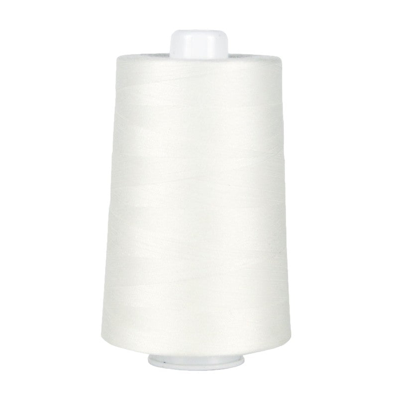 Superior Threads Omni serger thread assortment display with 24 colors and 6000-yard durable poly core cones.