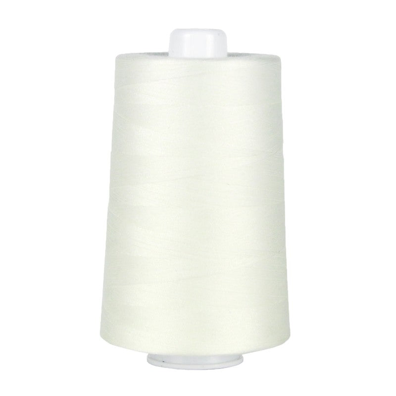Superior Threads Omni serger thread assortment display with 24 colors and 6000-yard durable poly core cones.