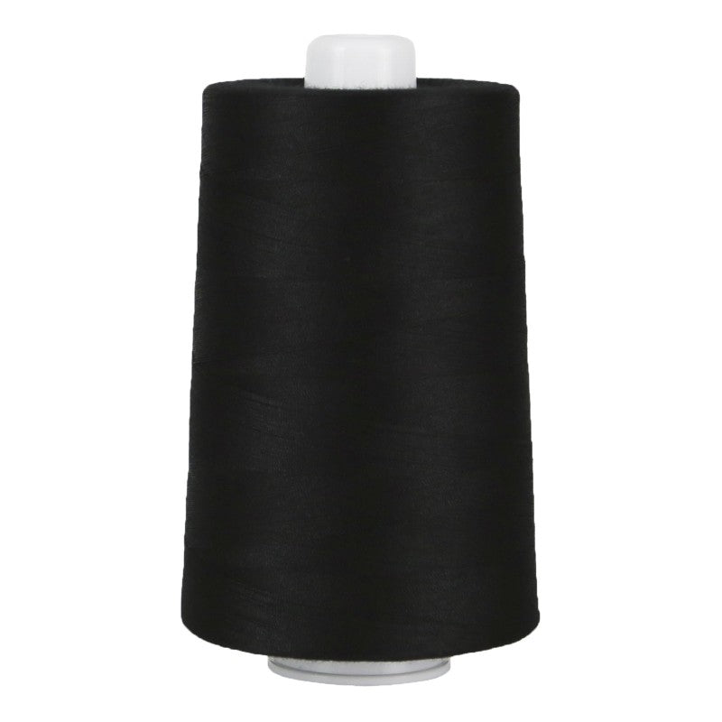 Superior Threads Omni serger thread assortment display with 24 colors and 6000-yard durable poly core cones.