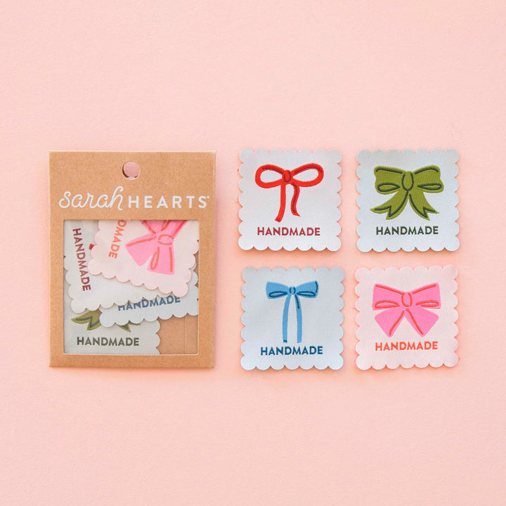 Bows Handmade Multipack Large - Woven Label by Sarah Hearts