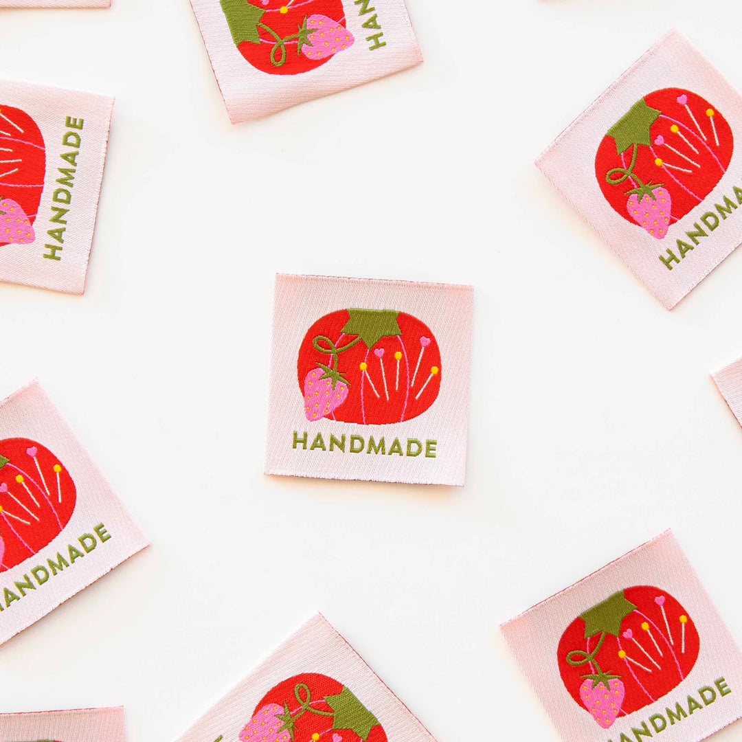 Tomato Pin Cushion Handmade Large - Woven Label by Sarah Hearts