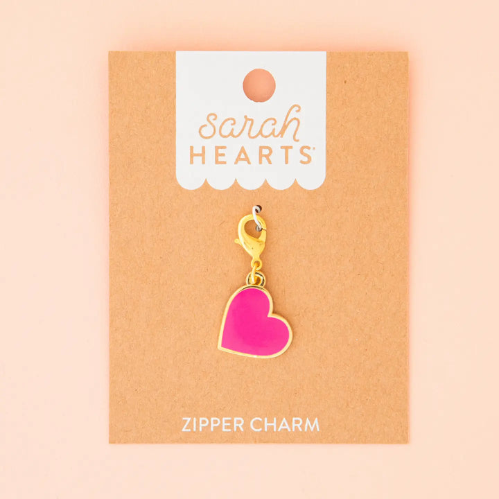 Neon Pink Zipper Charm
