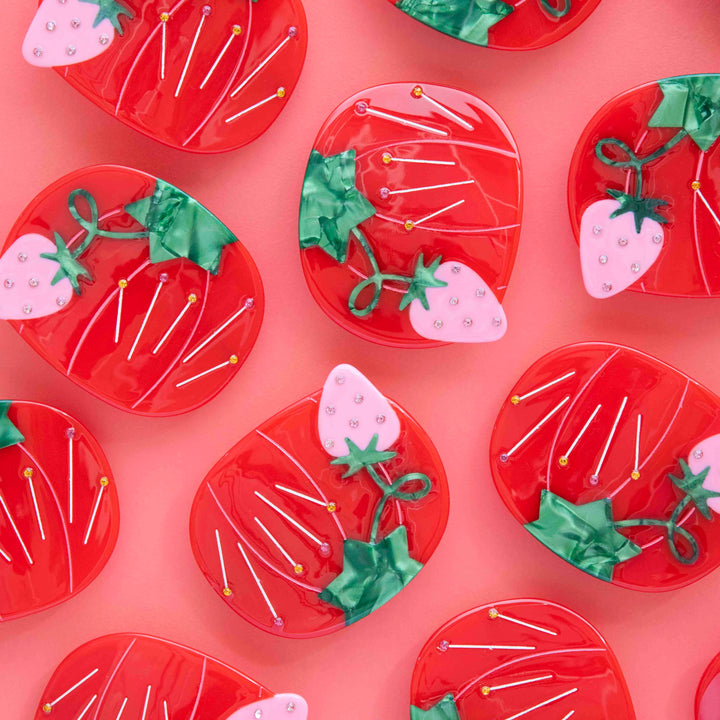 Sewing Tomato Pincushion French Barrette