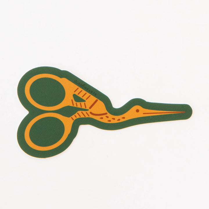 Stork Scissor Sticker