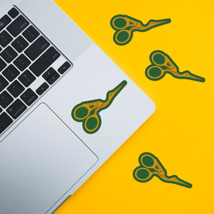 Stork Scissor Sticker