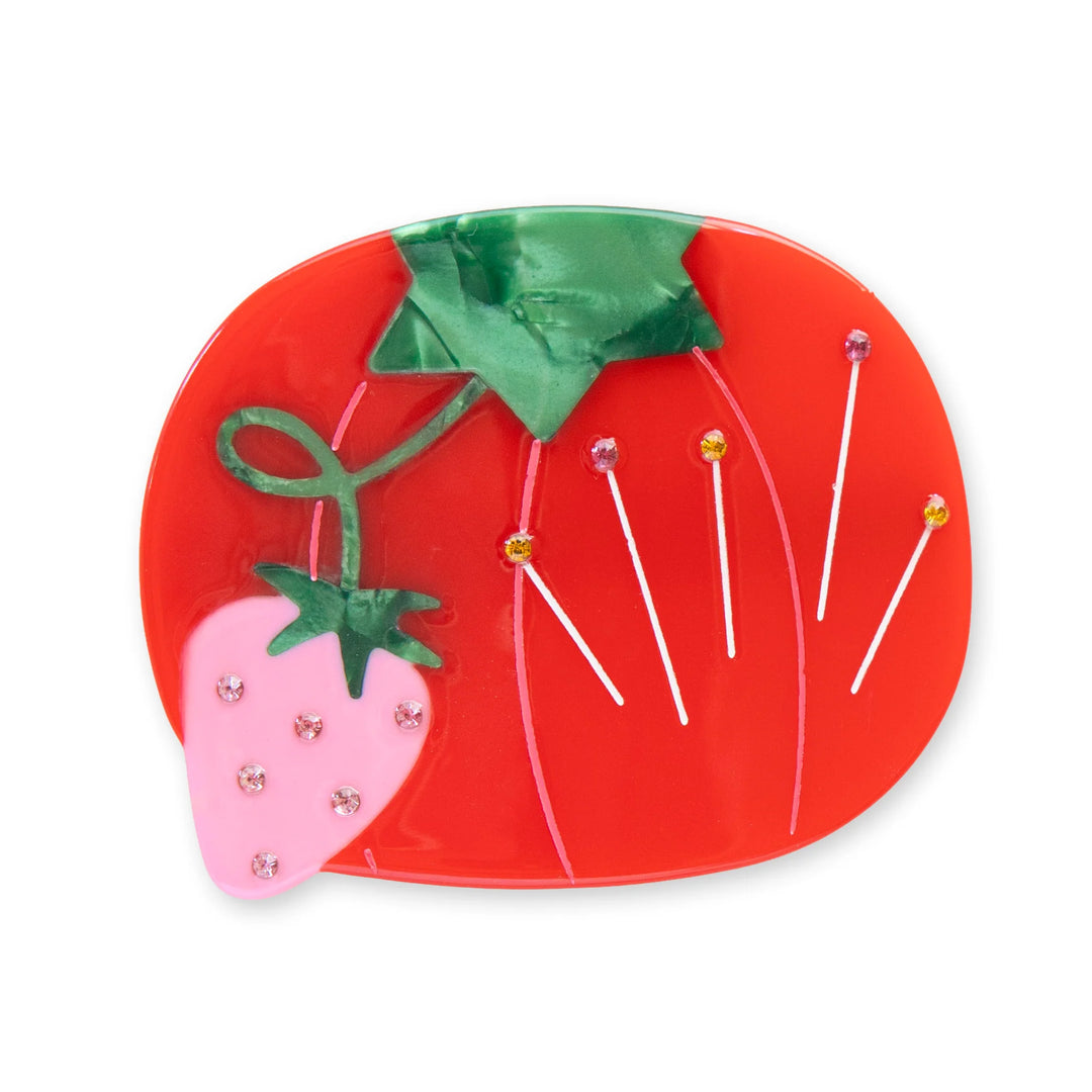Sewing Tomato Pincushion French Barrette