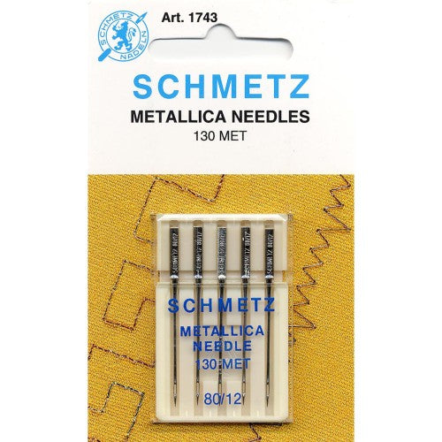 Machine Needles - Metallic - Sizes 80/12 or 90/14 (5 per pkg)
