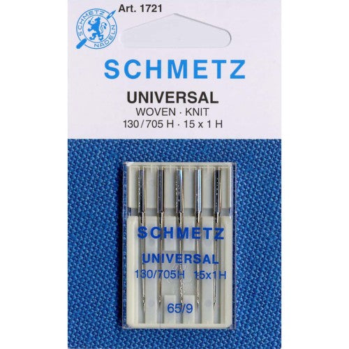 Machine Needles - Universal - sizes 65/9, 70/10, 80/12, 90/14, 100/16 (5 count ea)