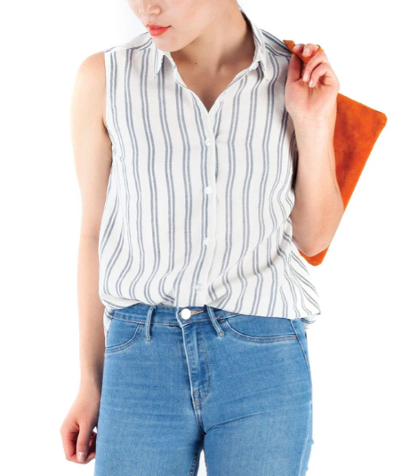 Pattern - Jalie - Rose Sleeveless Button-down Shirt