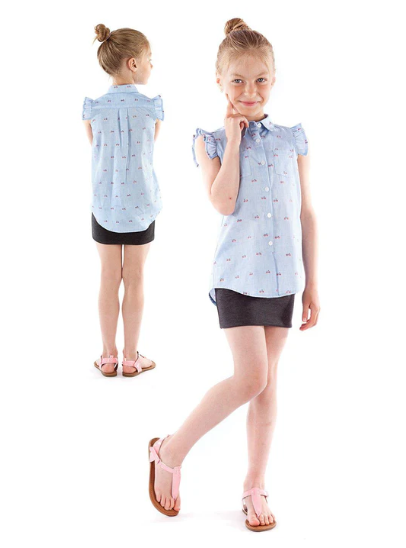 Pattern - Jalie - Rose Sleeveless Button-down Shirt
