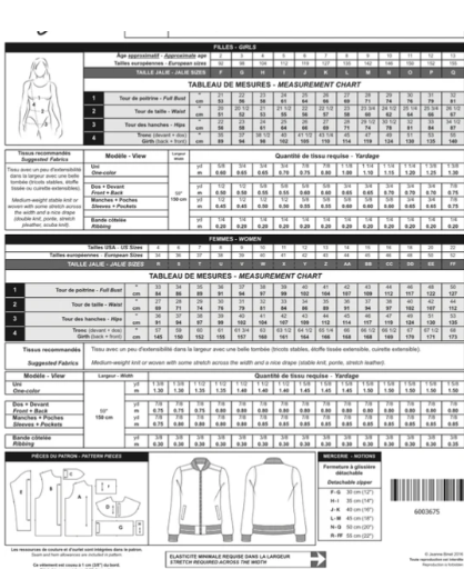 Pattern - Jalie - Charlie Bomber Jacket