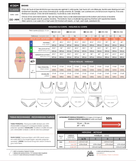 Pattern - Jalie - Claudia Bikinis