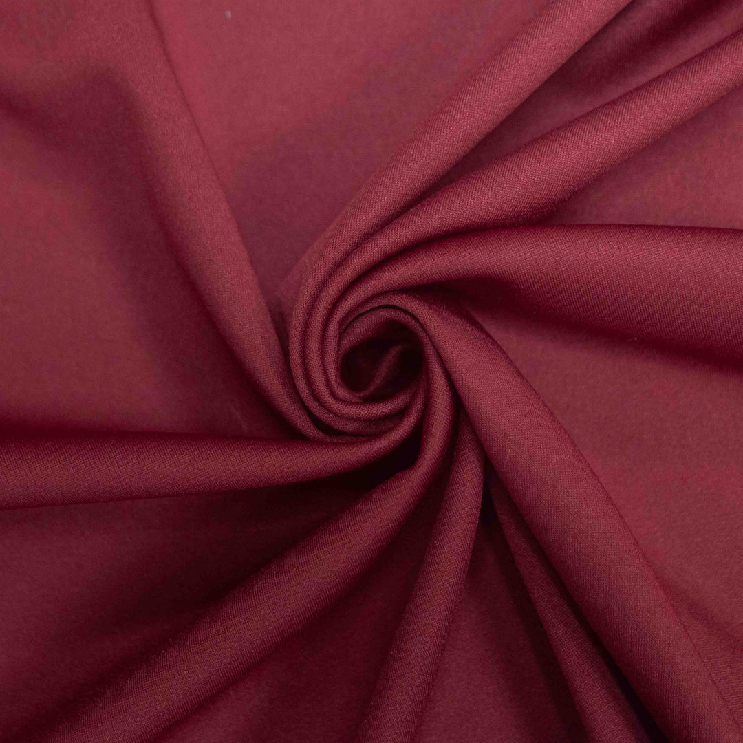 Scuba Crepe Stretch Knit - Ornate Garnet