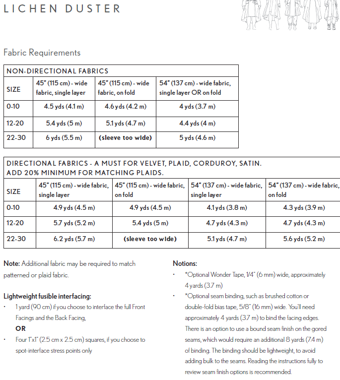 Pattern - Sew Liberated - Lichen Duster