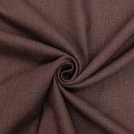 Soft Wash Linen fabric in warm brown – 100% prewashed medium-weight linen, perfect for dresses, skirts, jackets, and jumpsuits