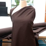 Soft Wash Linen fabric in warm brown – 100% prewashed medium-weight linen, perfect for dresses, skirts, jackets, and jumpsuits
