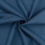 Soft Wash Linen - Navy color – 100% prewashed medium-weight linen, ideal for dresses, skirts, jackets, and jumpsuits