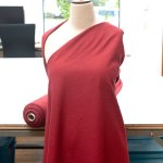 Soft Wash Linen fabric in rich wine color – 100% prewashed medium-weight linen, ideal for dresses, skirts, jackets, and jumpsuits