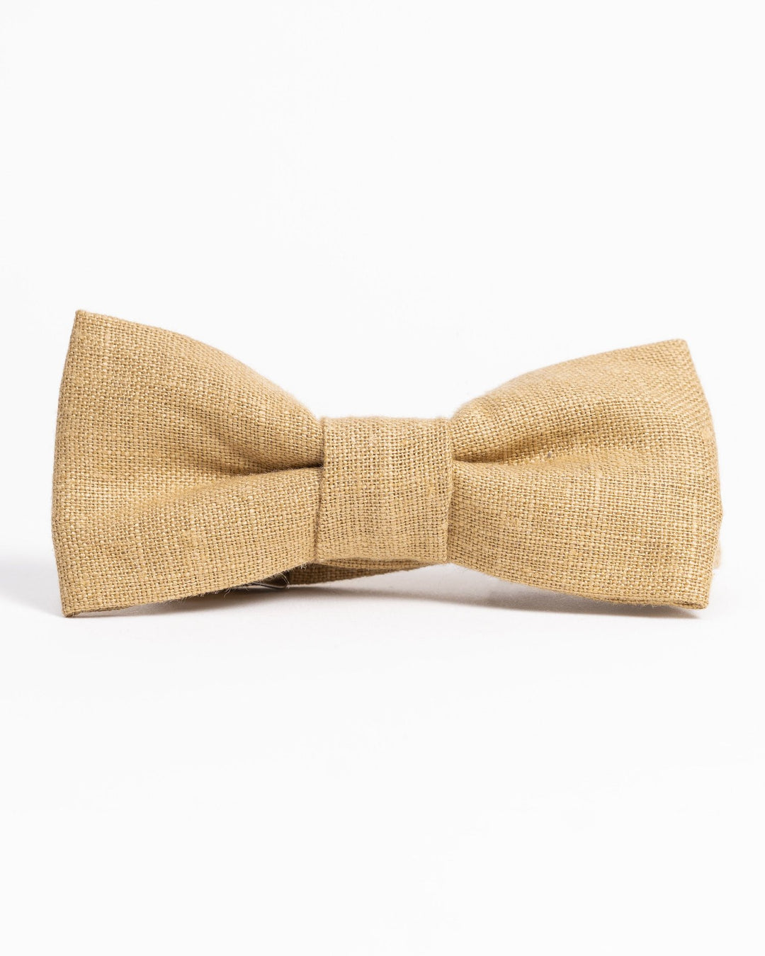 Handmade men's linen bowtie in fall/winter colors with adjustable strap and hidden clasp.