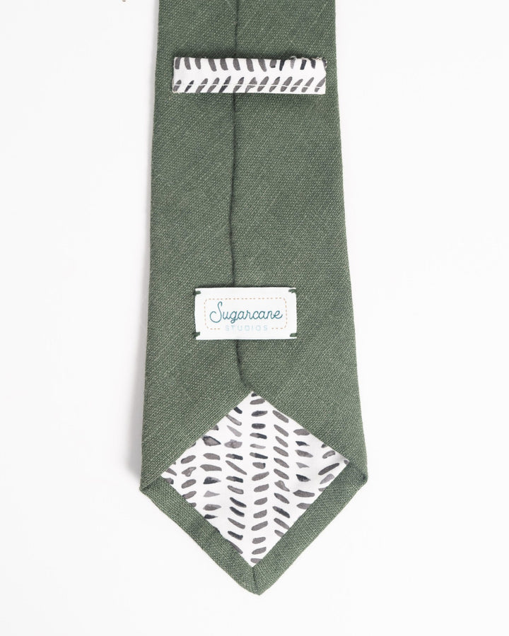 Handmade men's linen ties in fall/winter colors, perfect for weddings and special events