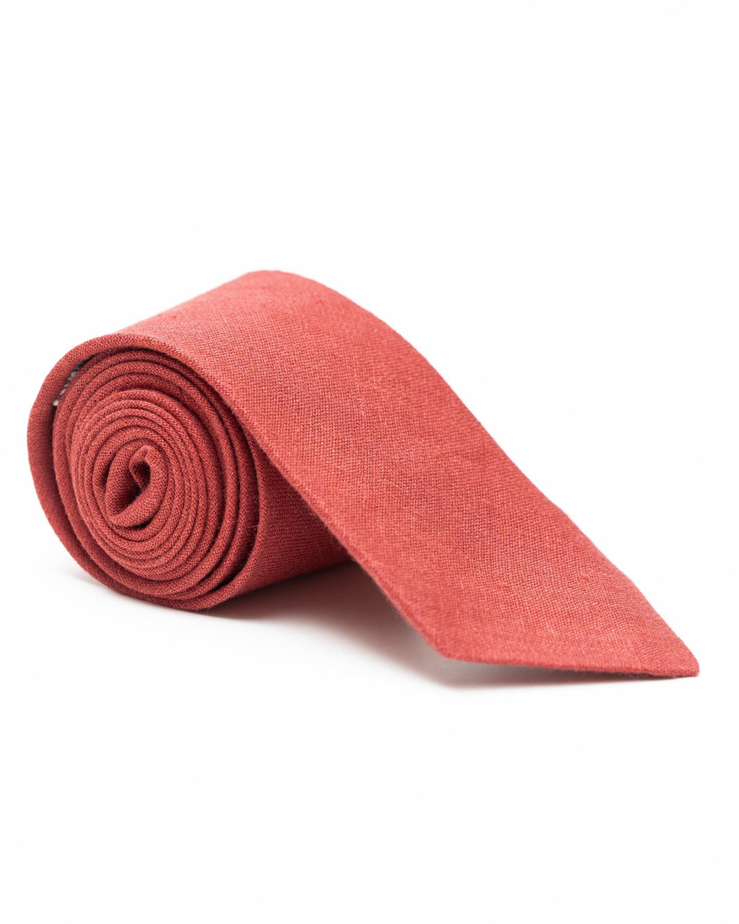 Elegant linen tie in seasonal colors, handcrafted in Asheville for a perfect fit.