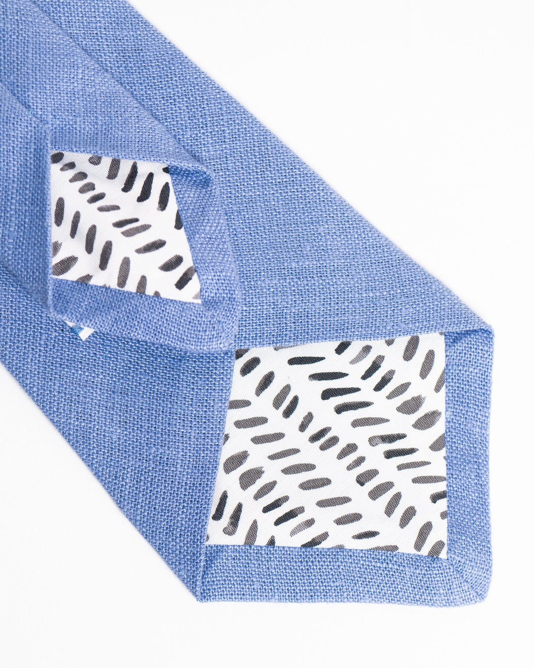 Elegant linen tie in seasonal colors, handcrafted in Asheville for a perfect fit.