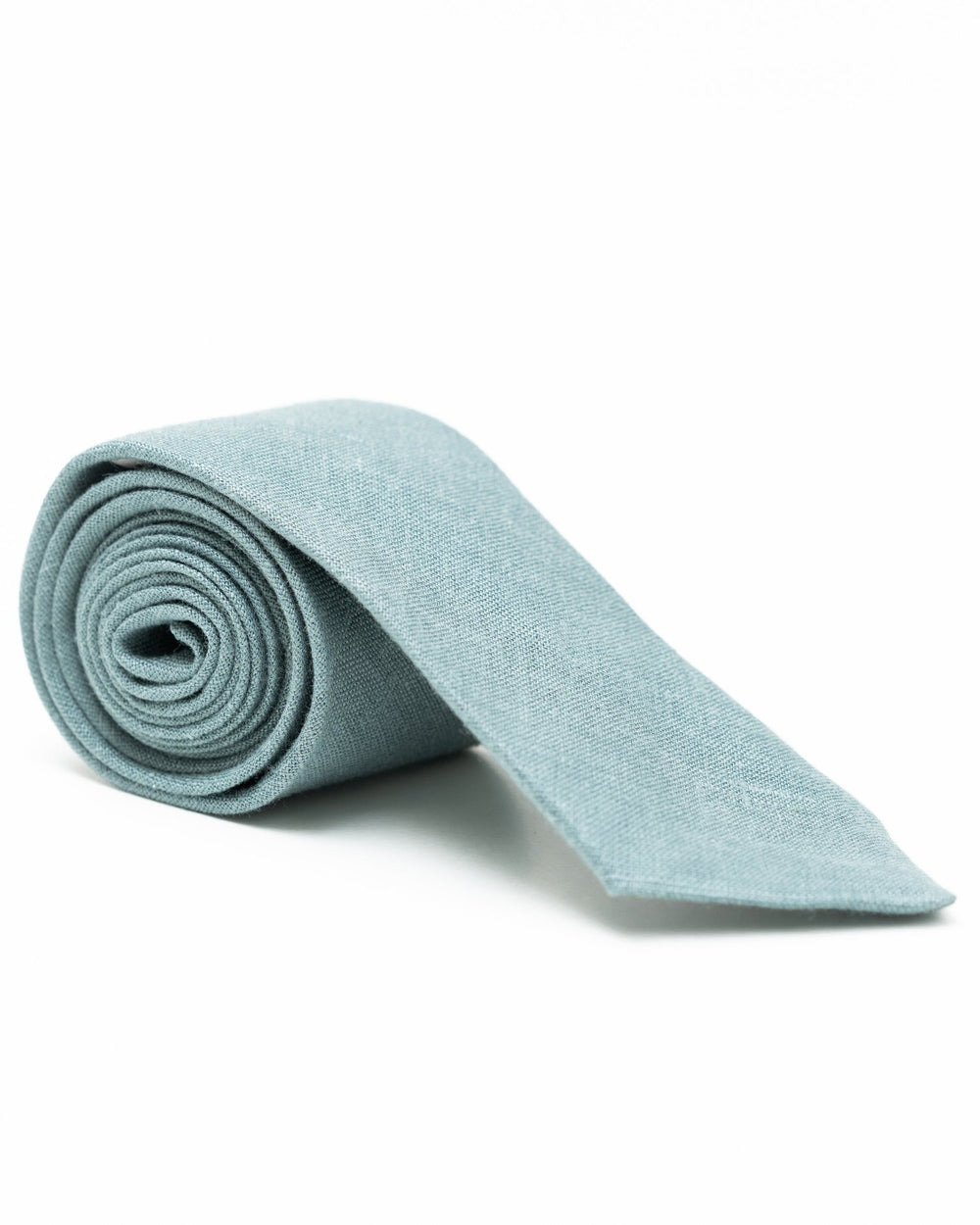 Elegant linen tie in seasonal colors, handcrafted in Asheville for a perfect fit.