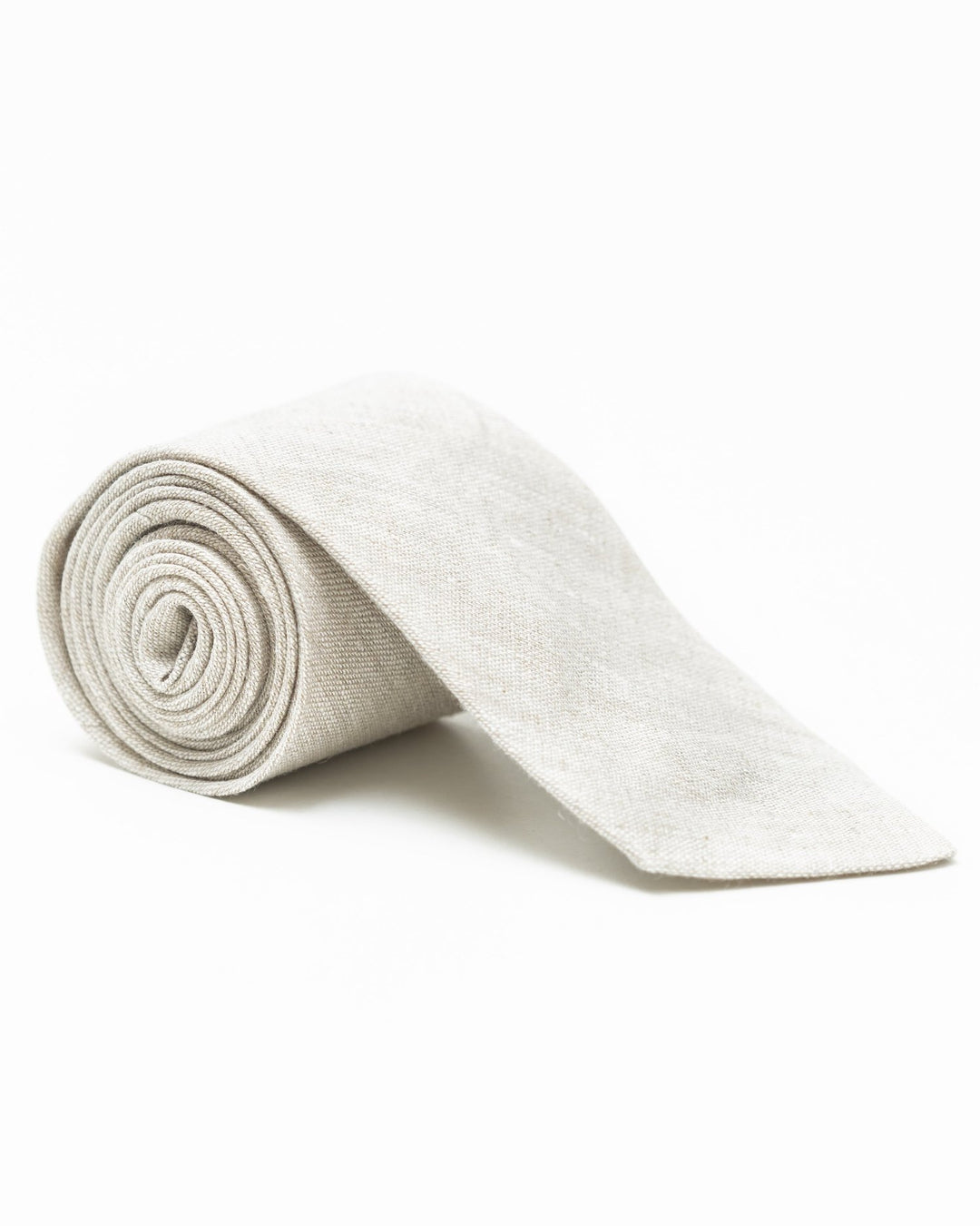 Elegant linen tie in seasonal colors, handcrafted in Asheville for a perfect fit.