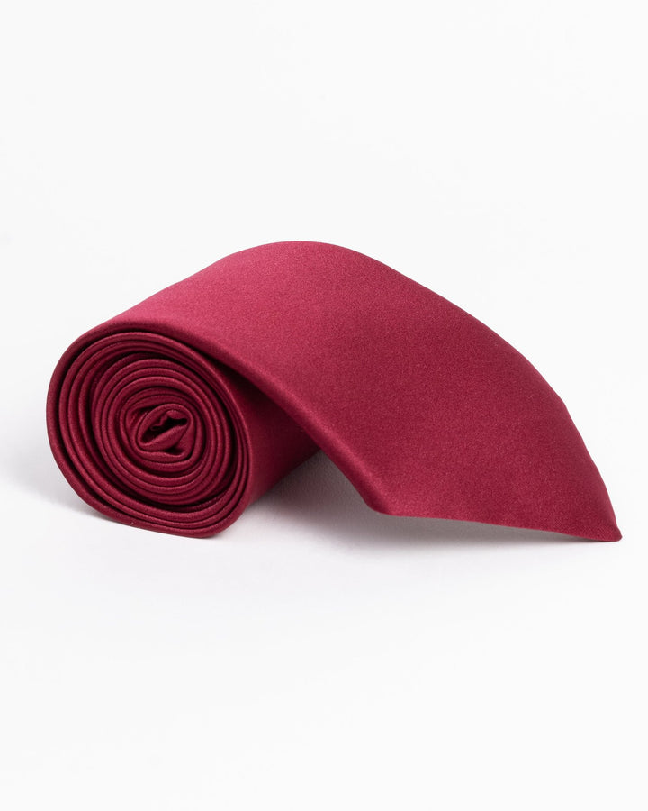 Handmade men's satin necktie in fall/winter colors with a polished finish.