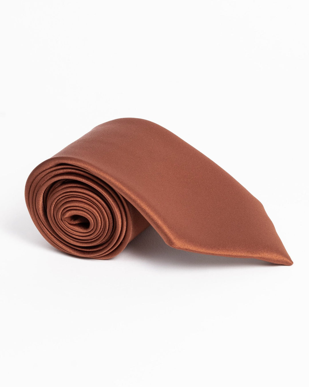 Handmade men's satin necktie in fall/winter colors with a polished finish.