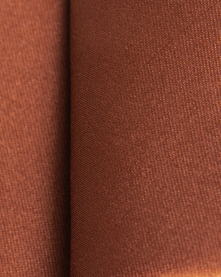 Handmade men's satin necktie in fall/winter colors with a polished finish.