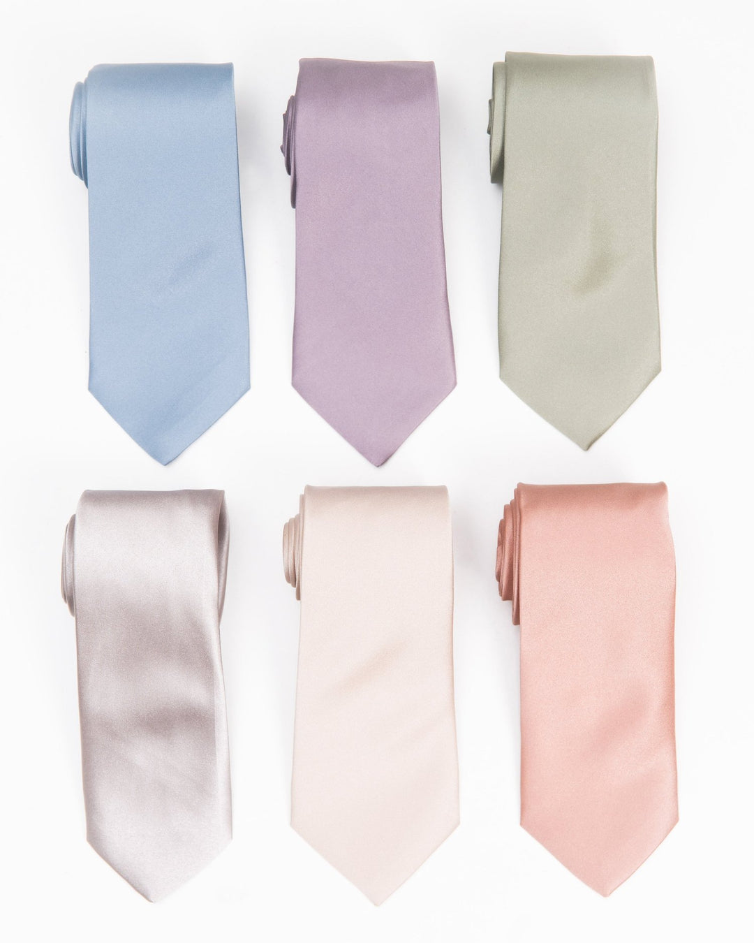 Men's satin tie in spring/summer colors, handcrafted in Asheville.