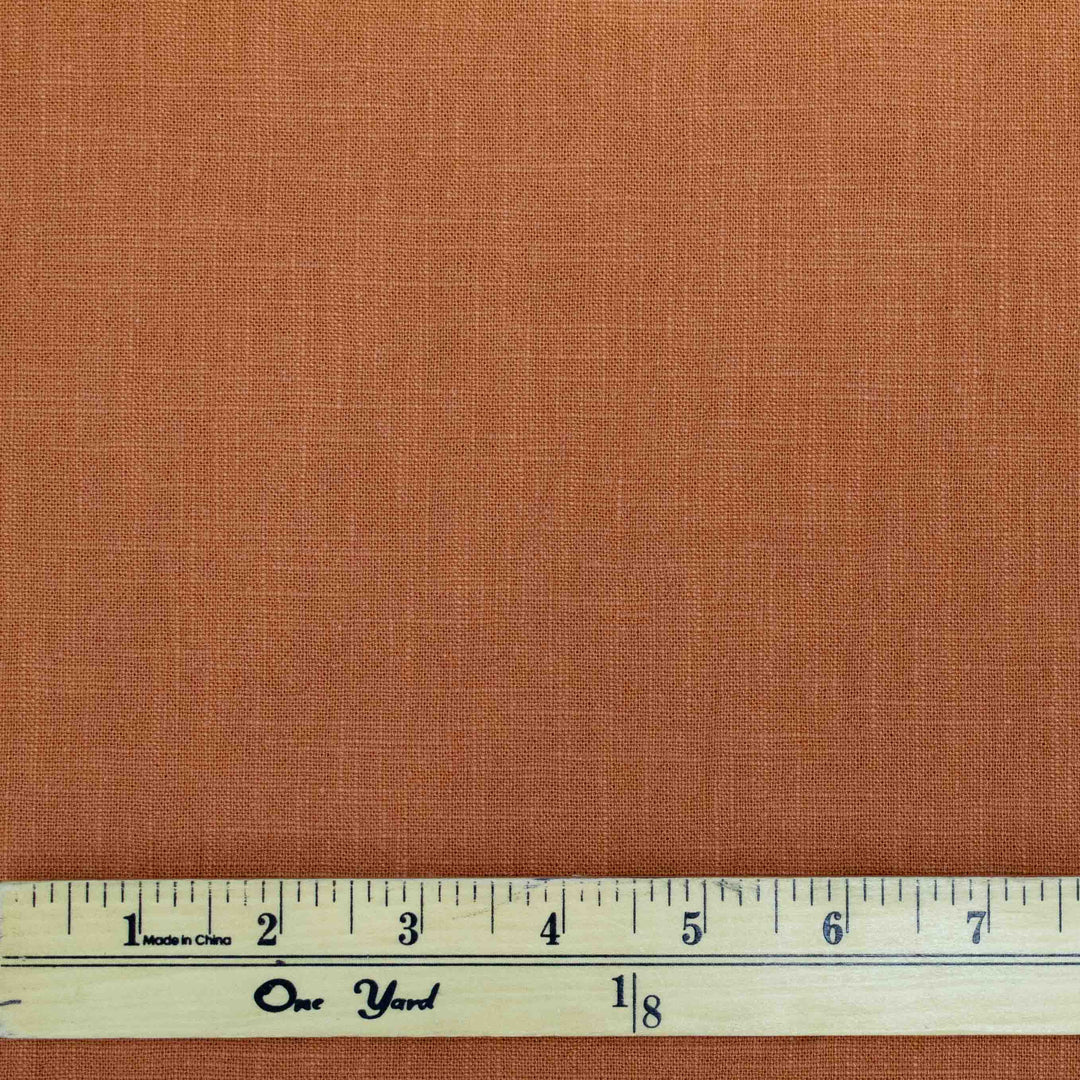 Linen Plain Weave - Brick