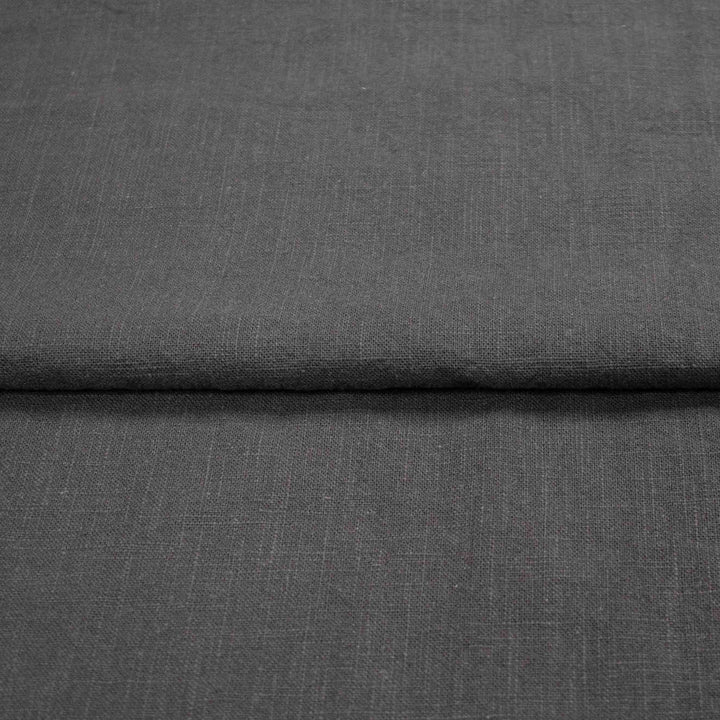 Linen Plain Weave - Charcoal