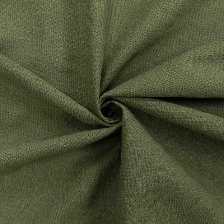 Linen Plain Weave - Deep Green